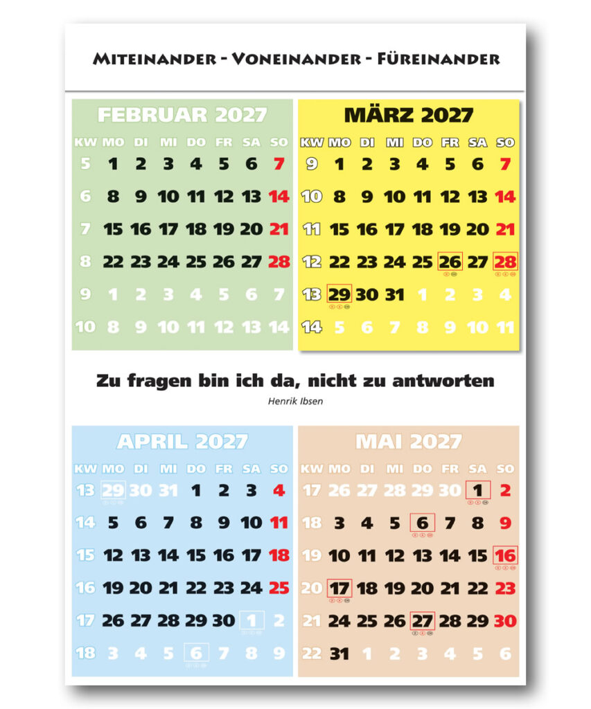 Viermonatskaledner-bueroplaner-2027-firmenwerbung-zitatekalender-englische-uebersetzung-namenstage-spruchautor